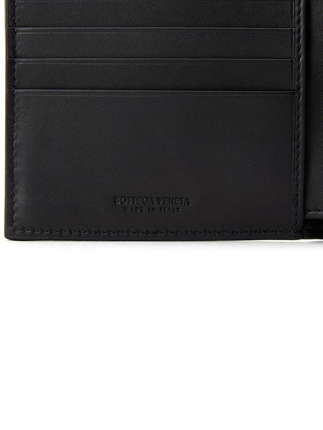 Intrecciato Weaving Half Wallet Black - BOTTEGA VENETA - BALAAN 7