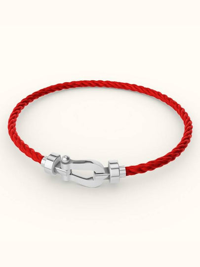 Posten 18K White Gold Medium Model Bracelet Red - FRED - BALAAN 2