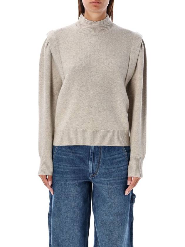 Lucille knit top light gray - ISABEL MARANT ETOILE - BALAAN 2