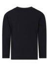 Kids Cotton Jersey Long Sleeve T-Shirt Black - STONE ISLAND - BALAAN 3