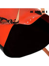 Tribeca Logo PVC Two-tone Tote Bag Orange - MARNI - BALAAN.