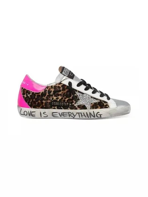 Women s Leopard Superstar Glitter Graffiti Low Top GWF00102 F000752 80590 - GOLDEN GOOSE - BALAAN 3