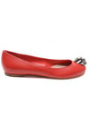 Skull Embellished Flat Red - ALEXANDER MCQUEEN - BALAAN 1