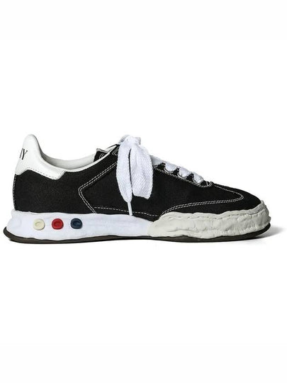 Herbie Sole Canvas Low Top Sneakers Black - MAISON MIHARA YASUHIRO - BALAAN 2