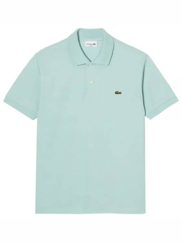 Men's Logo Classic Fit Cotton Short Sleeve Polo Shirt Mint - LACOSTE - BALAAN 2