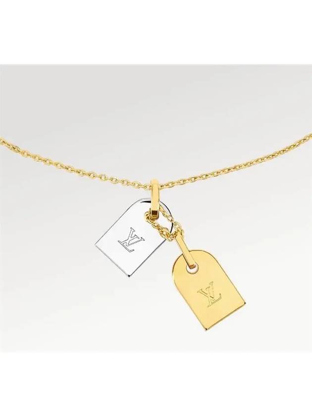 Nanogram Necklace Gold - LOUIS VUITTON - BALAAN 3