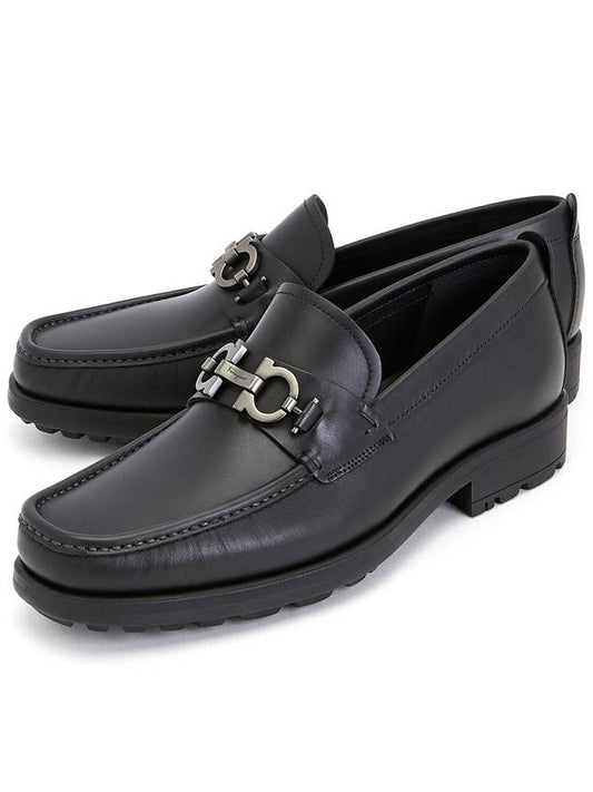 Men's David Gancini Loafers Black - SALVATORE FERRAGAMO - BALAAN 2