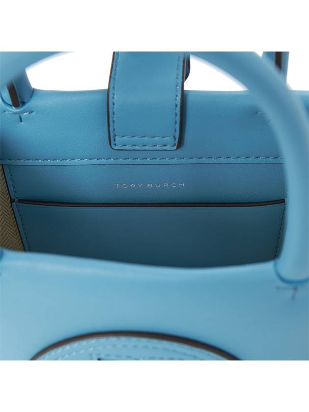 Ella Bio Mini Tote Bag Light Blue - TORY BURCH - BALAAN 8