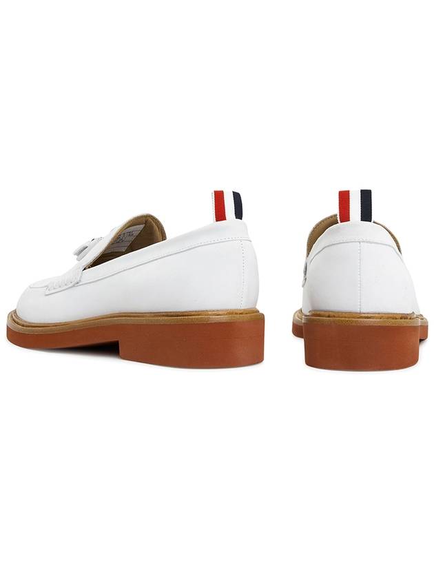 Tassel Leather Loafers White - THOM BROWNE - BALAAN 7