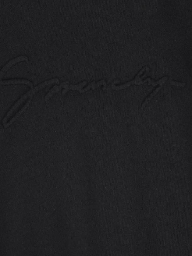 Logo Detail Crew Neck Sweatshirt Black - GIVENCHY - BALAAN 4