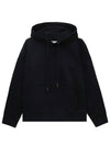 Men's Flower Back Logo Cotton Hoodie Black - WOOYOUNGMI - BALAAN 5