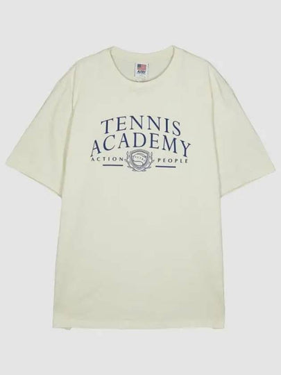 Tennis Crew Neck Short Sleeve T Shirt White - AUTRY - BALAAN 2