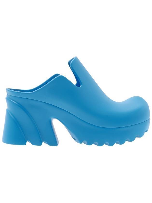 Rubber Flash Platform Sandal Heels Blue - BOTTEGA VENETA - BALAAN 2