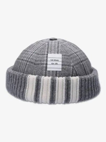 4-Bar Beanie Grey - THOM BROWNE - BALAAN 2