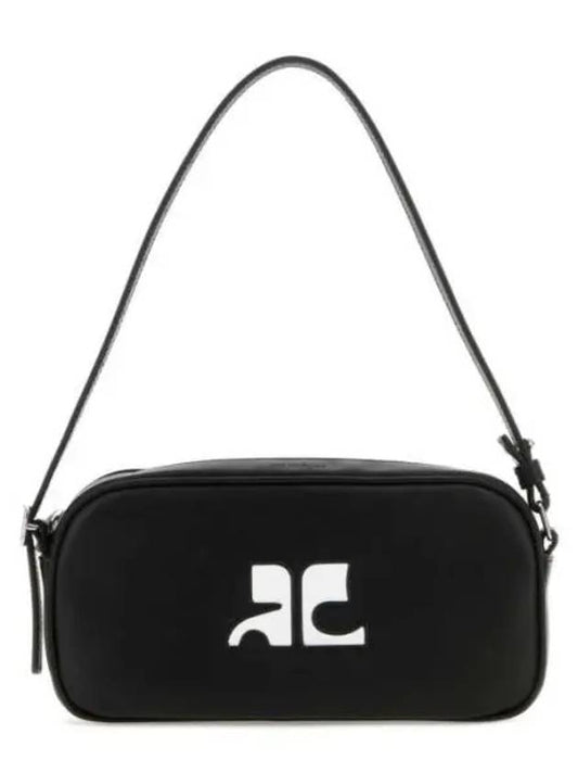 Reedition Baguette Leather Shoulder Bag Black - COURREGES - BALAAN 2