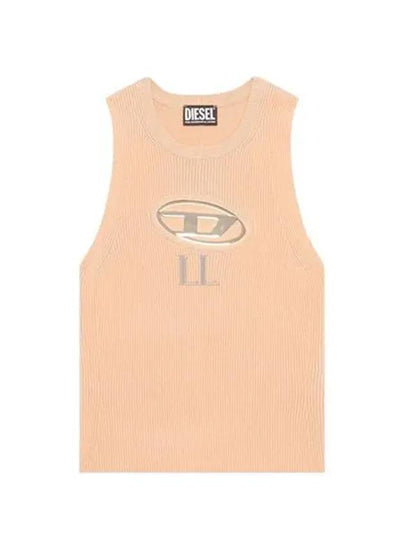 M Onerva Logo Plaque Cut Out Sleeveless Pink - DIESEL - BALAAN 2