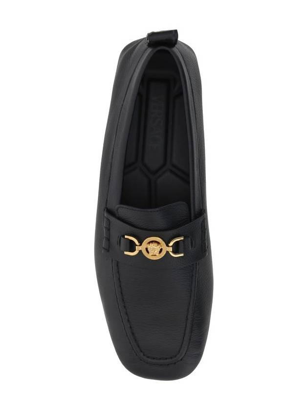 Versace Villa Loafers In Calfskin Leather - VERSACE - BALAAN 5