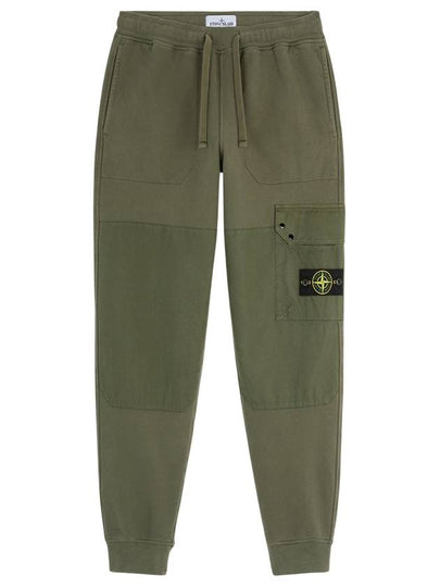 Compass Badge Panel Track Pants Musk Green - STONE ISLAND - BALAAN 2