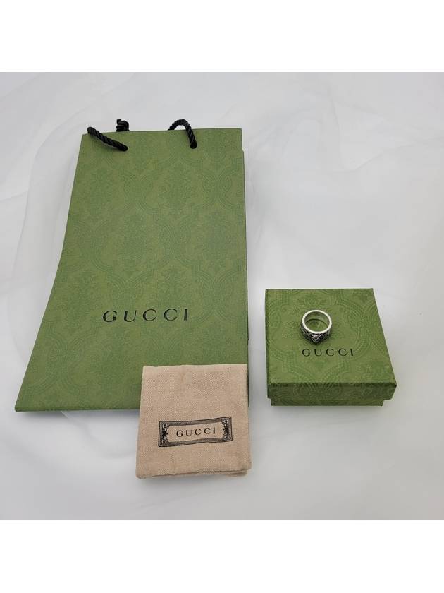 Feline Head Ring Silver YBC433571001 - GUCCI - BALAAN 11