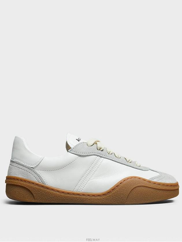 Panel Design Leather Low-Top Sneakers White - ACNE STUDIOS - BALAAN 3