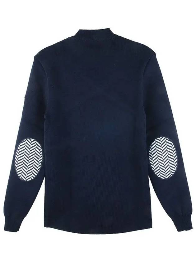 Chevron Wool Sweater Navy 0590 - SAINT JAMES - BALAAN 2