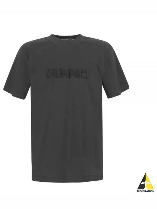 Logo short sleeve t shirt dark gray MRTWXJER028 COT002 - SUNNEI - BALAAN 1