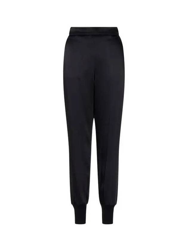 Glossy back banding jogger pants black - STELLA MCCARTNEY - BALAAN 1