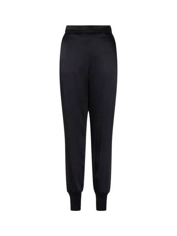 Glossy back banding jogger pants black - STELLA MCCARTNEY - BALAAN 1
