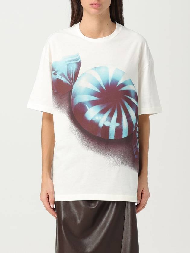 T-shirt Jil Sander in cotone con stampa - JIL SANDER - BALAAN 1