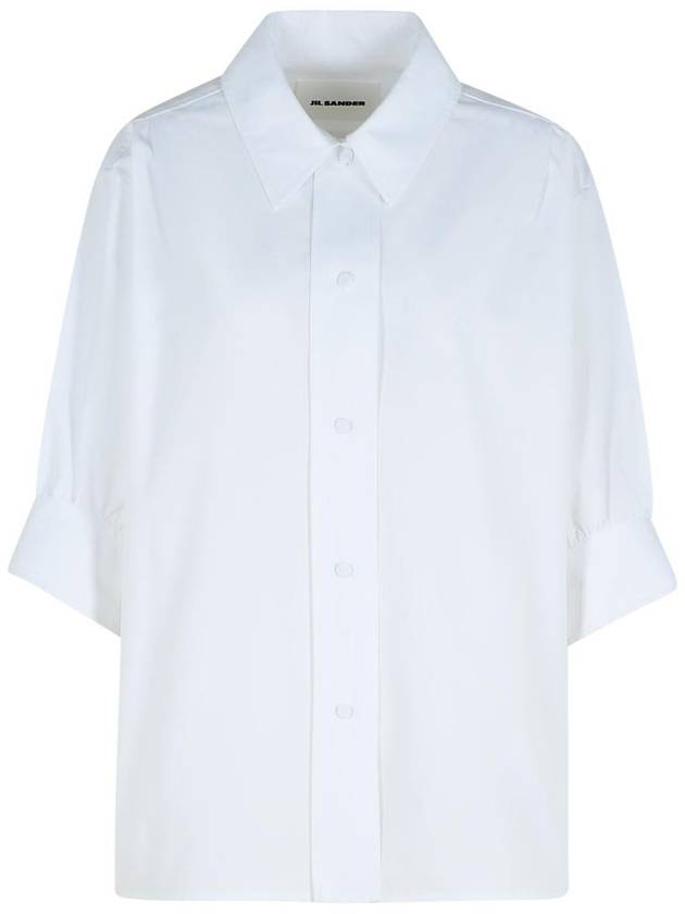 Jil Sander White Cotton Shirt - JIL SANDER - BALAAN 1