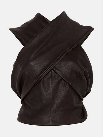 Triple Donut Leather Top - RICK OWENS - BALAAN 1