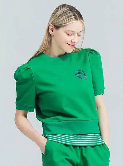 Golf Tennis Women s Puff Shirring Sweatshirt Green - AVAVE - BALAAN 2