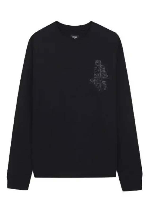 Jersey Sweatshirt Black - FENDI - BALAAN 2