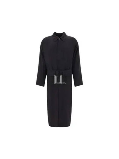 Belted Maxi Trench Coat Black - BALENCIAGA - BALAAN 2