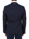 Plain Weave Suiting 4 Bar Classic Sport Jacket Dark Blue - THOM BROWNE - BALAAN 6