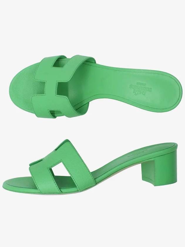 Oasis Epsom Sandals Vert Pomme - HERMES - BALAAN 2