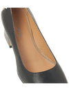 Stitched Leather Square Toe Pumps Black - MAISON MARGIELA - BALAAN 9