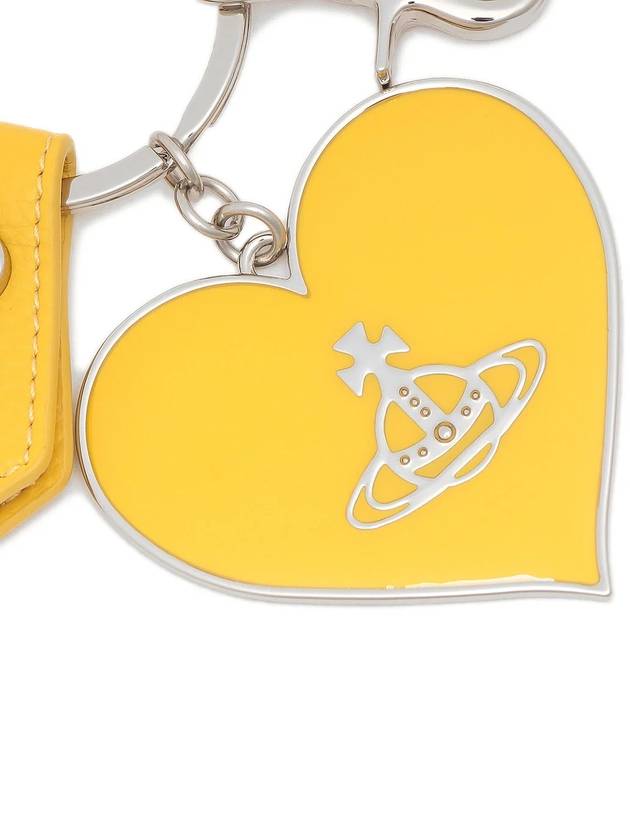 Levigan Mirror Heart ORB Keyring Yellow 8203010XU OM0009 E405 - VIVIENNE WESTWOOD - BALAAN 5