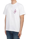 Classic Embroidered Logo Cotton Short Sleeve T-Shirt White - JW ANDERSON - BALAAN 6