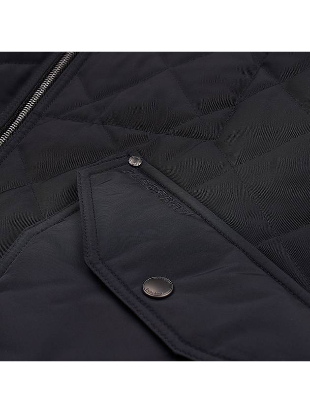 Diamond Quilted Thermoregulated Jacket Black - BURBERRY - BALAAN 8