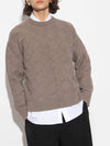 Intrecciato Wool Knit Top Riverbed - BOTTEGA VENETA - BALAAN 4