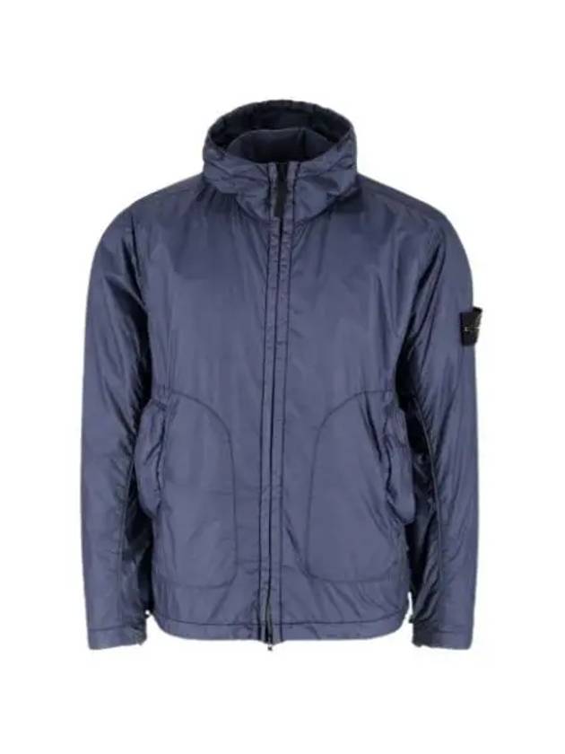 Garment Dyed Micro Yarn Hooded Jacket Navy - STONE ISLAND - BALAAN 2