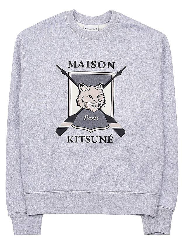 Maison Kitsune Men's College Fox Sweatshirt LM00309KM0307 LGM - MAISON KITSUNE - BALAAN 9