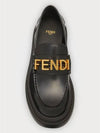 Graphy Logo Leather Loafers Black - FENDI - BALAAN 6