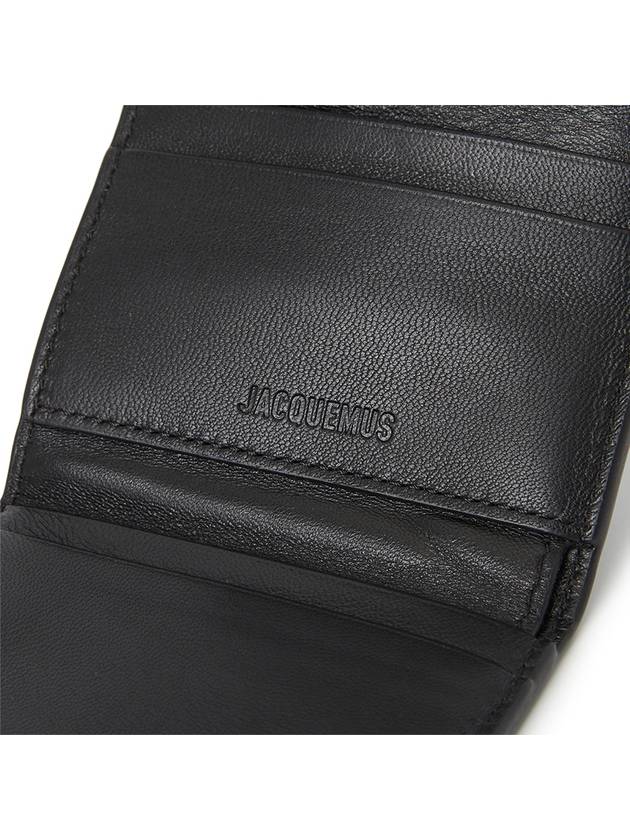 Le Compact Bambino Flap Card Wallet Black - JACQUEMUS - BALAAN 7