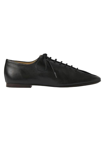 Souris Nappa Leather Flat Classic Derbies Black - LEMAIRE - BALAAN 1