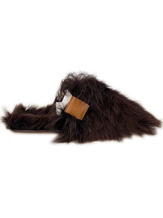 Women's Logo Fur Mule L814291X09 - LOEWE - BALAAN 5