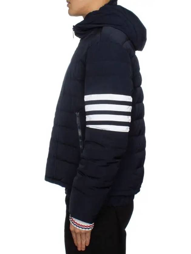 Poly Twill Down Filled 4-Bar Ski Padding Navy - THOM BROWNE - BALAAN 6