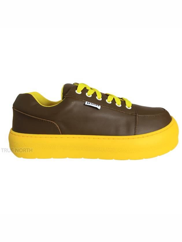 CSHOXSNK001 LTH008 7203 Dreamy Leather Sneakers Brown Yellow - SUNNEI - BALAAN 1