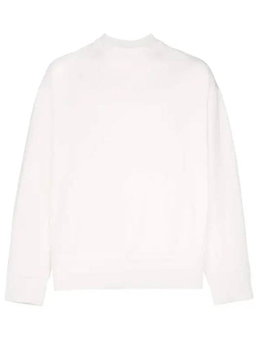 Back Logo Cotton Sweatshirt White - Y-3 - BALAAN 1